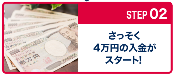 4万円入金